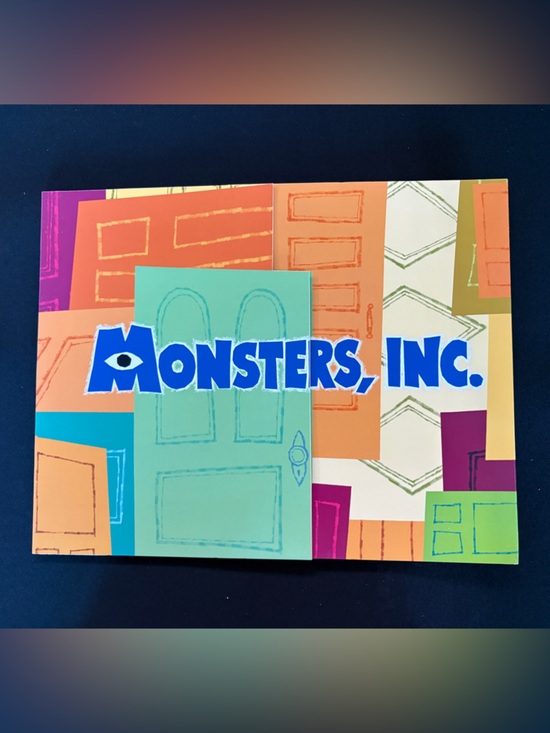 Other - Monsters, Inc. Colorful Doors 4 Lithographs